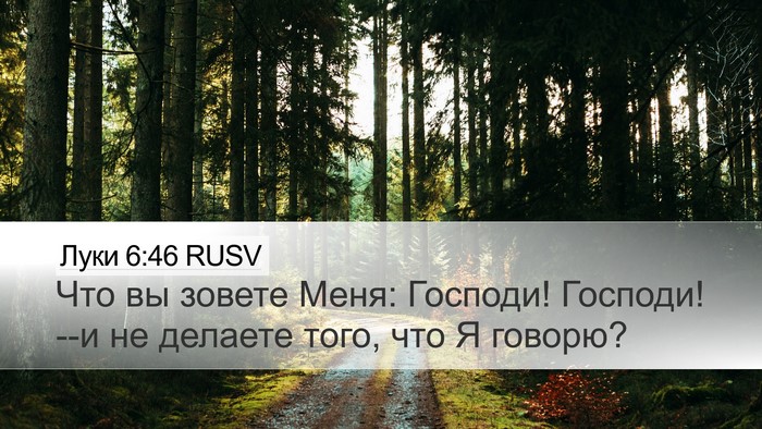 Луки 6:46 RUSV Bible Verse Image