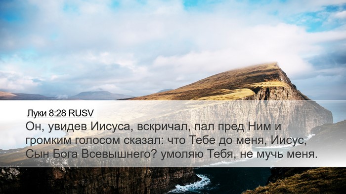 Луки 8:28 RUSV Bible Verse Image