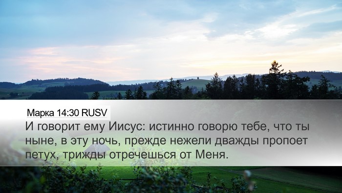 Марка 14:30 RUSV Bible Verse Image