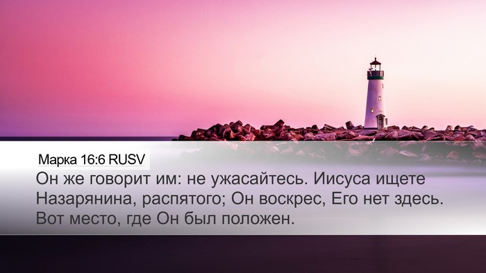 Марка 16:6 RUSV Bible Verse Image