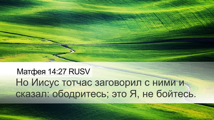 Матфея 14:27 RUSV Bible Verse Image