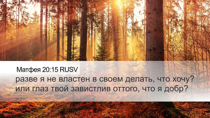Матфея 20:15 RUSV Bible Verse Image