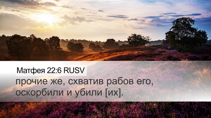 Матфея 22:6 RUSV Bible Verse Image