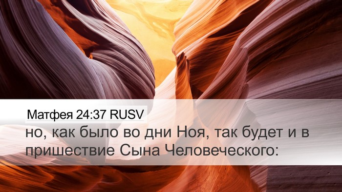 Матфея 24:37 RUSV Bible Verse Image