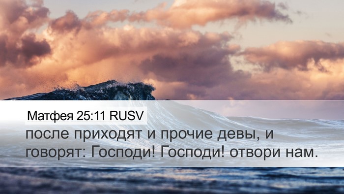 Матфея 25:11 RUSV Bible Verse Image