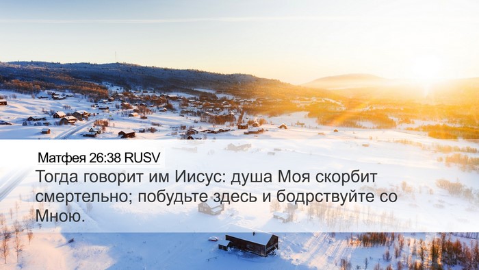 Матфея 26:38 RUSV Bible Verse Image