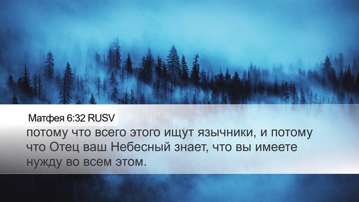 Матфея 6:32 RUSV Bible Verse Image