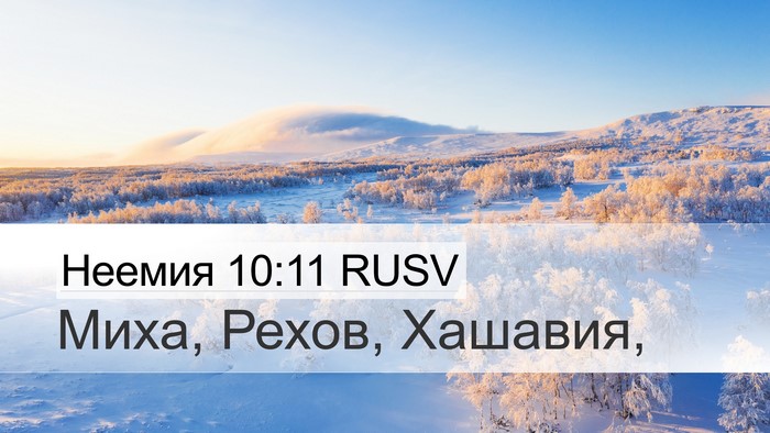 Неемия 10:11 RUSV Desktop Wallpaper - Миха, Рехов, - Desktop Bible Verse Wallpaper