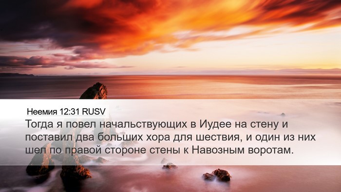 Неемия 12:31 RUSV Bible Verse Image