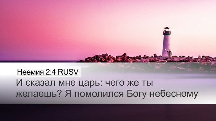 Неемия 2:4 RUSV Bible Verse Image