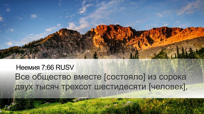 Неемия 7:66 RUSV Desktop Wallpaper - Все общество вместе - Desktop Bible Verse Wallpaper