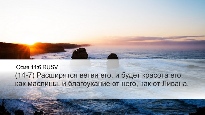Осия 14:6 RUSV Bible Verse Image