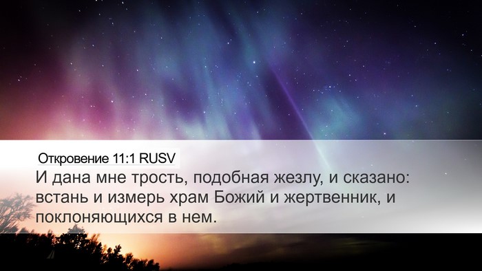 Откровение 11:1 RUSV Bible Verse Image