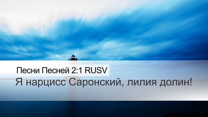 Песни Песней 2:1 RUSV Bible Verse Image