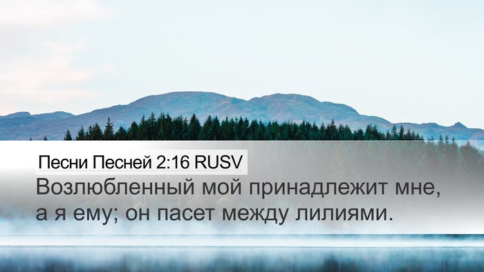 Песни Песней 2:16 RUSV Bible Verse Image