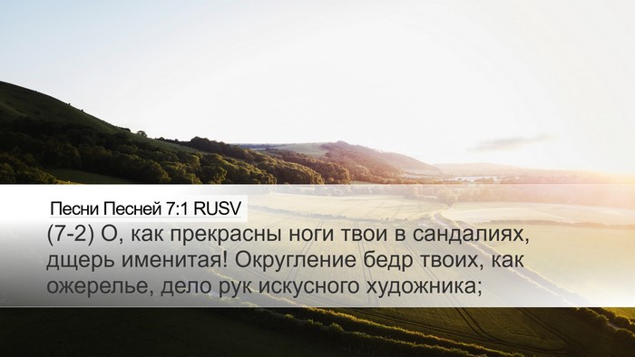 Песни Песней 7:1 RUSV Bible Verse Image
