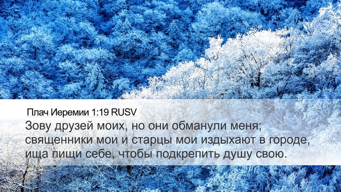 Плач Иеремии 1:19 RUSV Bible Verse Image