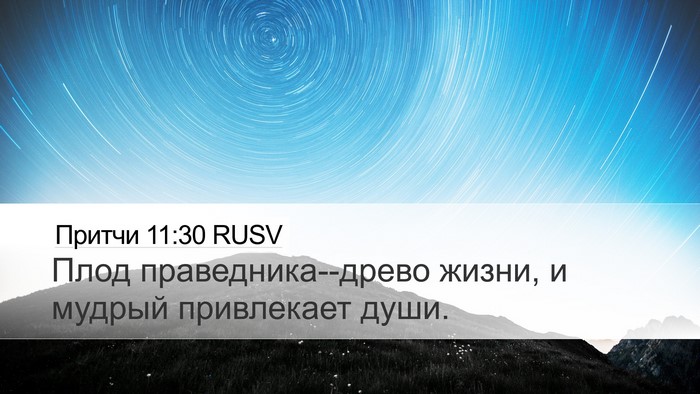 Притчи 11:30 RUSV Bible Verse Image