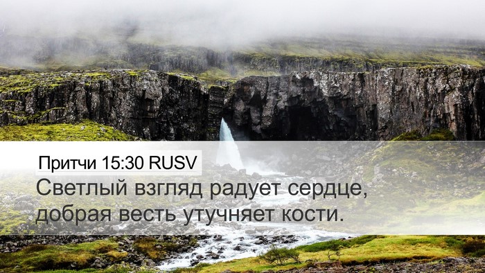 Притчи 15:30 RUSV Bible Verse Image
