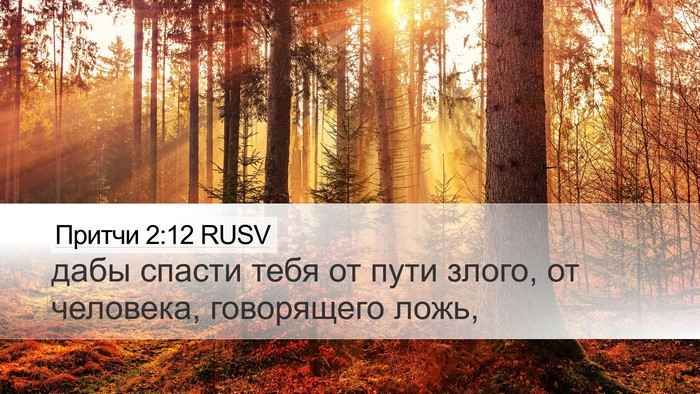 Притчи 2:12 RUSV Bible Verse Image