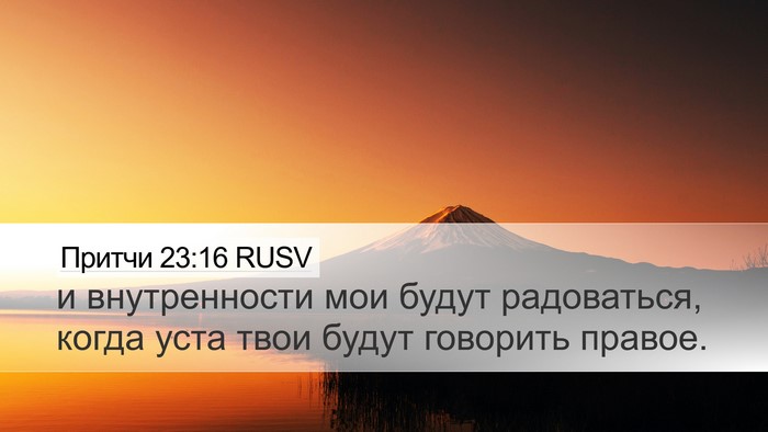 Притчи 23:16 RUSV Bible Verse Image