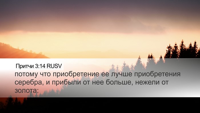 Притчи 3:14 RUSV Bible Verse Image