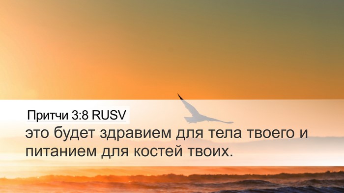 Притчи 3:8 RUSV Desktop Wallpaper - это будет здравием для - Desktop Bible Verse Wallpaper
