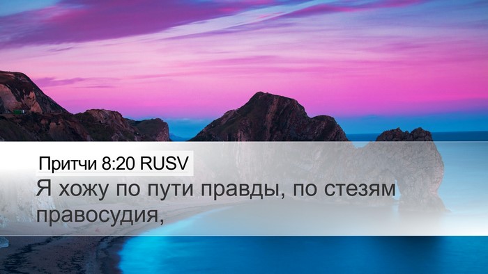 Притчи 8:20 RUSV Bible Verse Image