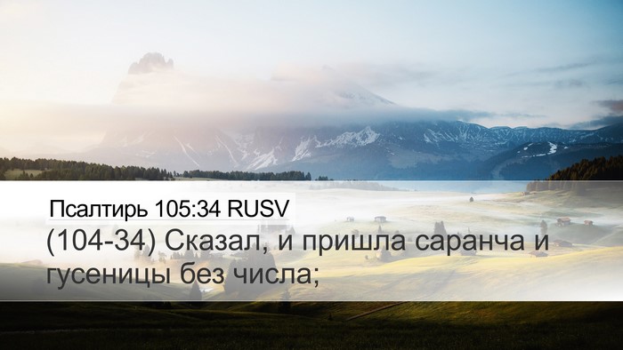 Псалтирь 105:34 RUSV Bible Verse Image