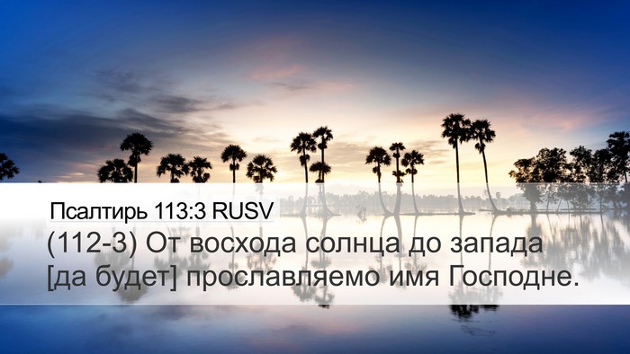 Псалтирь 113:3 RUSV Bible Verse Image