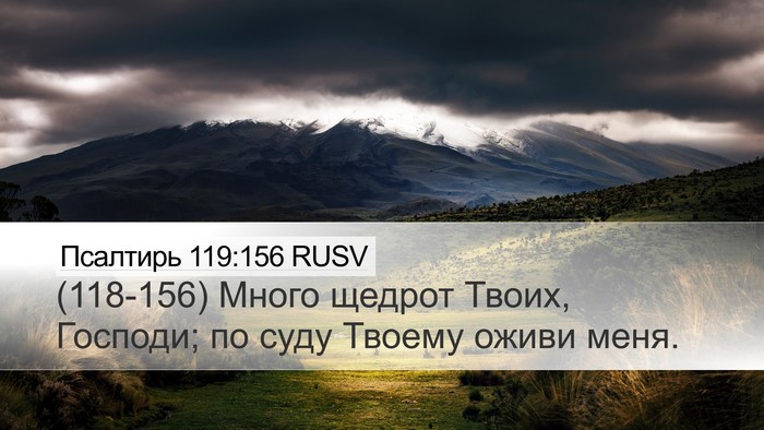 Псалтирь 119:156 RUSV Bible Verse Image