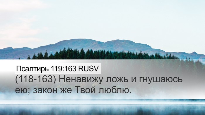 Псалтирь 119:163 RUSV Bible Verse Image