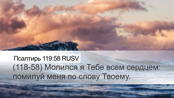 Псалтирь 119:58 RUSV Bible Verse Image