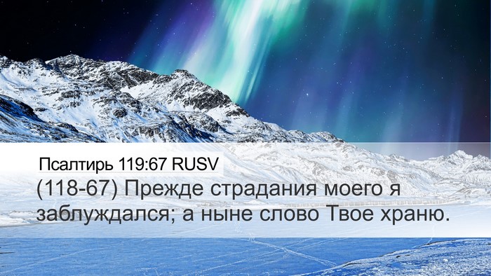 Псалтирь 119:67 RUSV Bible Verse Image