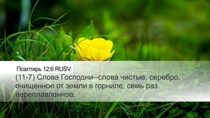 Псалтирь 12:6 RUSV Bible Verse Image