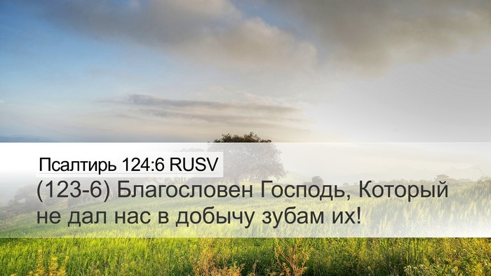 Псалтирь 124:6 RUSV Bible Verse Image