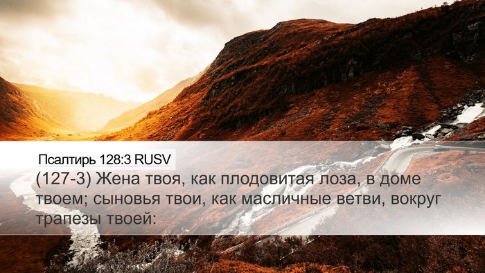 Псалтирь 128:3 RUSV Bible Verse Image