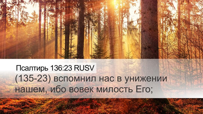 Псалтирь 136:23 RUSV Bible Verse Image