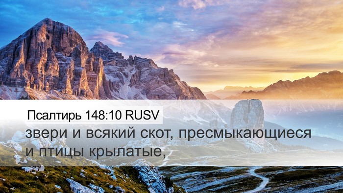 Псалтирь 148:10 RUSV Bible Verse Image