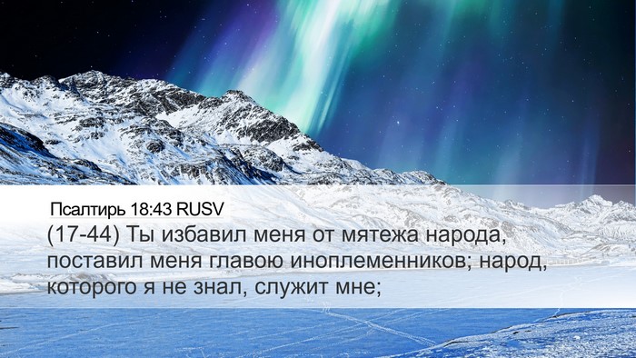 Псалтирь 18:43 RUSV Bible Verse Image