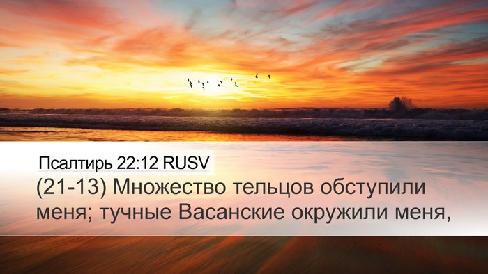 Псалтирь 22:12 RUSV Bible Verse Image