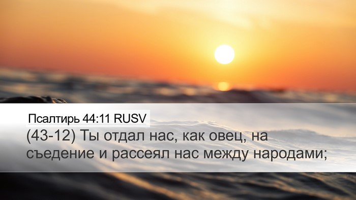 Псалтирь 44:11 RUSV Bible Verse Image