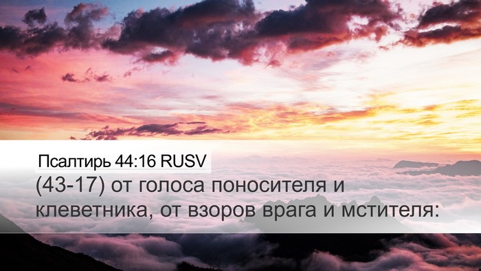 Псалтирь 44:16 RUSV Bible Verse Image
