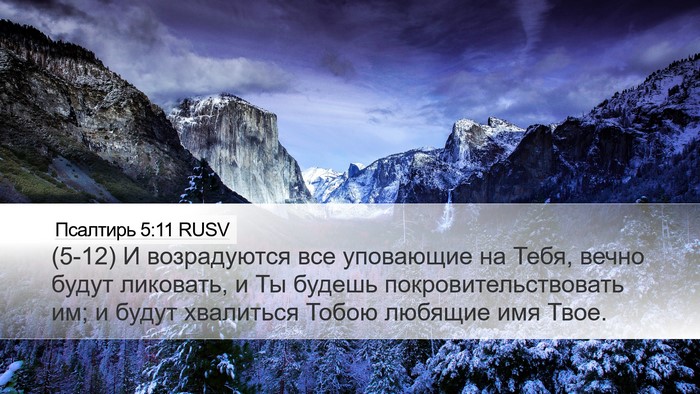Псалтирь 5:11 RUSV Bible Verse Image