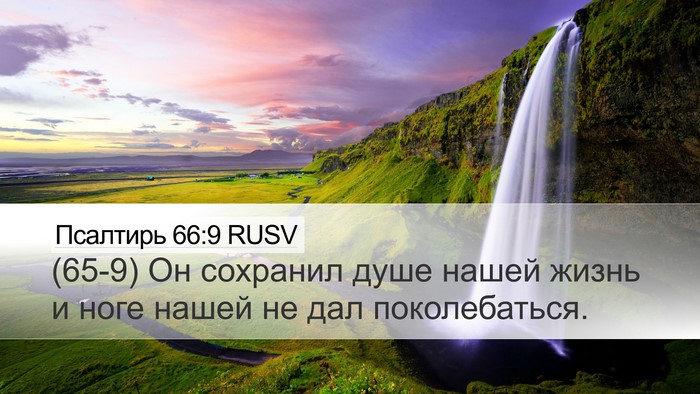 Псалтирь 66:9 RUSV Bible Verse Image