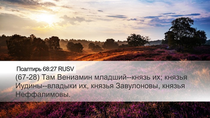 Псалтирь 68:27 RUSV Bible Verse Image