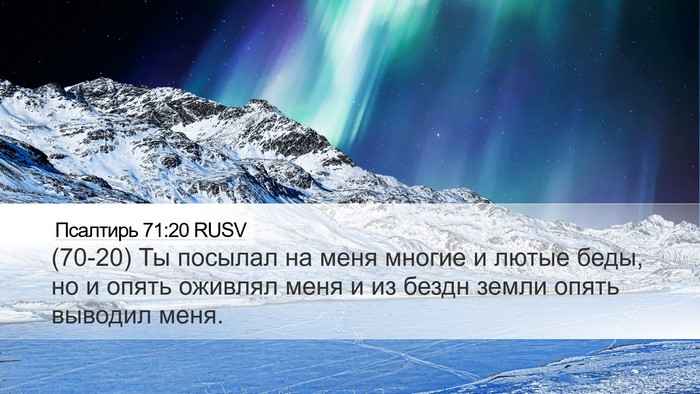 Псалтирь 71:20 RUSV Bible Verse Image