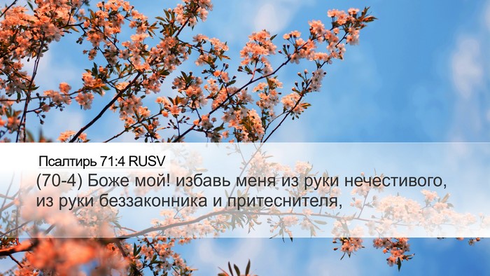 Псалтирь 71:4 RUSV Bible Verse Image