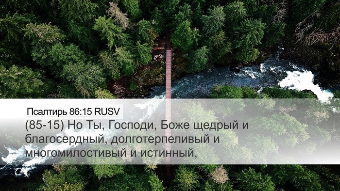 Псалтирь 86:15 RUSV Bible Verse Image