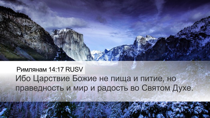 Римлянам 14:17 RUSV Bible Verse Image